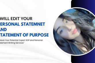 edit your personal statement or statement of purpose