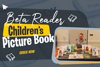 be your alpha or beta reader for childrens book story