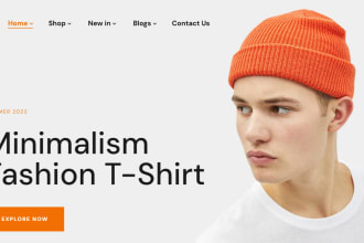 design shopify clothing website,shopify clothing store and  shopify fashion webs