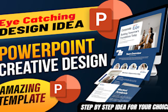 design a custom slide, pitch deck, keynote presentation and annual report