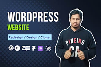 design a responsive wordpress website with elementor for your business