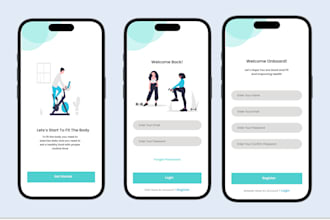 l do figma to flutter mobile app design for ios and android app using flutter