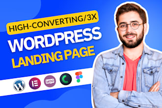 design or redesign a high converting wordpress elementor landing page