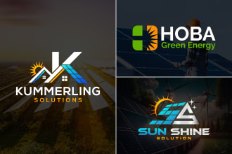 do electrical solar panel, energy, and power logo