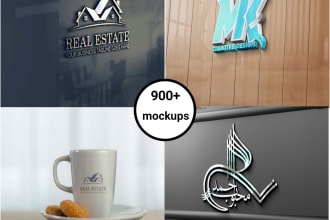 do realistic mockups for your logo