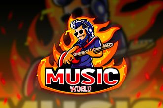 design an outstanding business mascot, esports , music logo