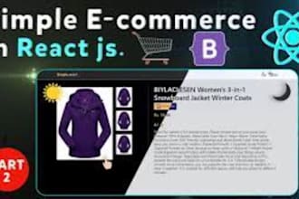 develop a professional ecommerce store with reactjs