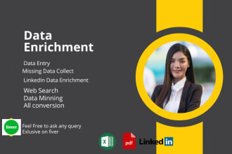 do data appending enrichment and data entry and conversion