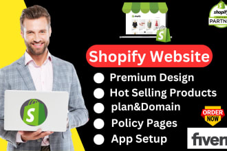 do shopify website design,website development, audit,manager