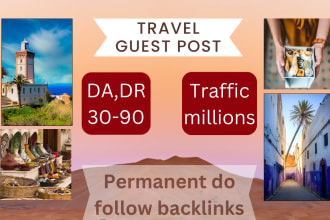 do travel guest post high da guest post, do follow backlinks