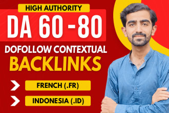 make high quality da 60 to 80 do follow backlinks
