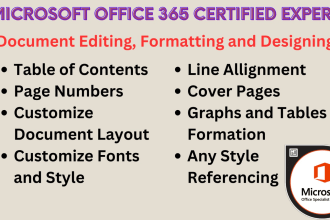 do document formatting, customize editing, alignment and referencing