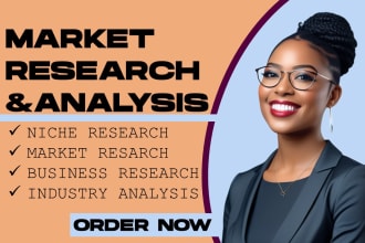 do niche research, market research, business and swot analysis
