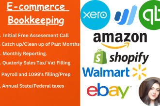 do amazon, shopify, fba, dropshipping, ebay accounting and bookkeeping