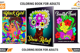 do adult coloring book coloring pages mandala coloring book cover amazon kdp