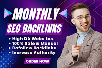 do high quality dofollow SEO backlinks service with high da link building