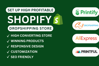 set up shopify store, design shopify, redesign shopify store, shopify website