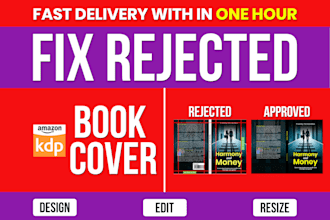 resize KDP ingramspark and lulu book cover design