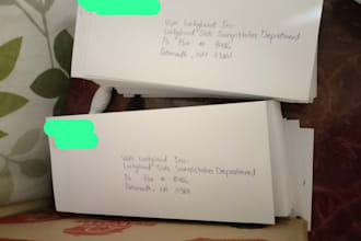 handwrite your sweepstakes cards and letter for you