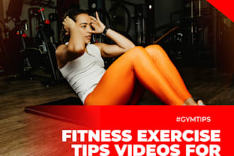 provide you 100 professional fitness exercise demo videos