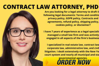 be your lawyer for legal agreement, privacy policy, nda, cookies,shipping policy