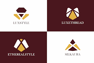 create modern geometric logo for your brand identity
