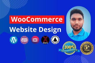 do modern woocommerce website design using elementor and woodmart