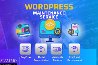 provide wordpress maintenance service, bug fixes and support