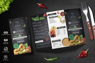 design restaurant menu, food menu,logo design and digital menu design