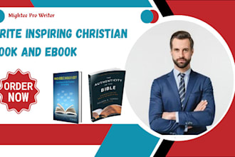ghost write inspiring christian book, devotional, ebook, blog content