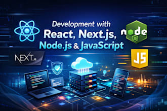 do web app development with react next js node js