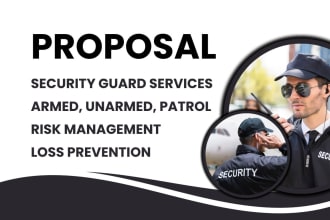 craft your security guard services proposal, rfp, and tender
