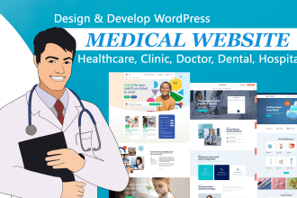 medical and healthcare website design