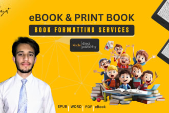 professionally format your ebook as epub for amazon KDP and kindle