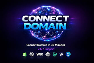 connect domain and setup dns for shopify, wordpress, wix website