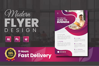 design promotional flyers, one pager, and social media kit