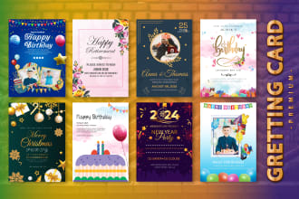 design greeting card, birthday card, invitations poster