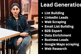 do targeted b2b lead generation, list building, and web research