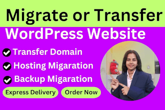 backup, copy, transfer, migrate wordpress website to new host or domain quickly