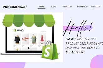 do shopify products description and title