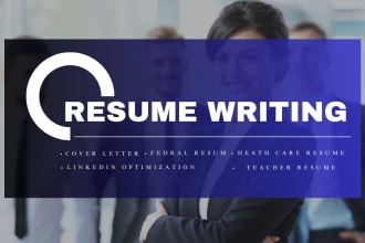 write or rewrite professional federal resume, cover letter, resume editing