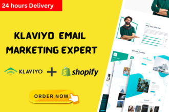 setup klaviyo email marketing flows, shopify integration,klaviyo newsletter