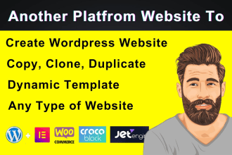 duplicate redesign copy clone website in wordpress by elementor pro