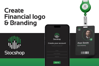 do financial accounting business consulting insurance tax logo and branding kit