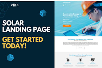 design solar website and generates high converting of your business needs
