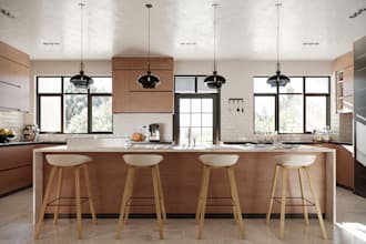 do kitchen design and realistic render using  3ds max