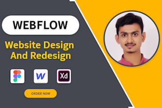 create webflow website, figma to webflow or xd to webflow