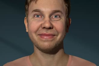 do 3d realistic character for ai influencer, facial lip sync, 3d animation