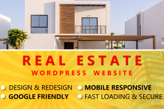 create real estate website design, real estate website