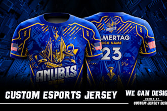 deisgn a custom esports jersey for gaming teams